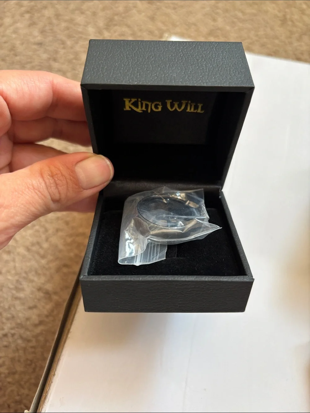 Men’s tungsten carbide ring- Sleek Gift Case